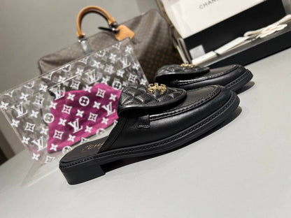 Mule Chanel en Vrai Cuir