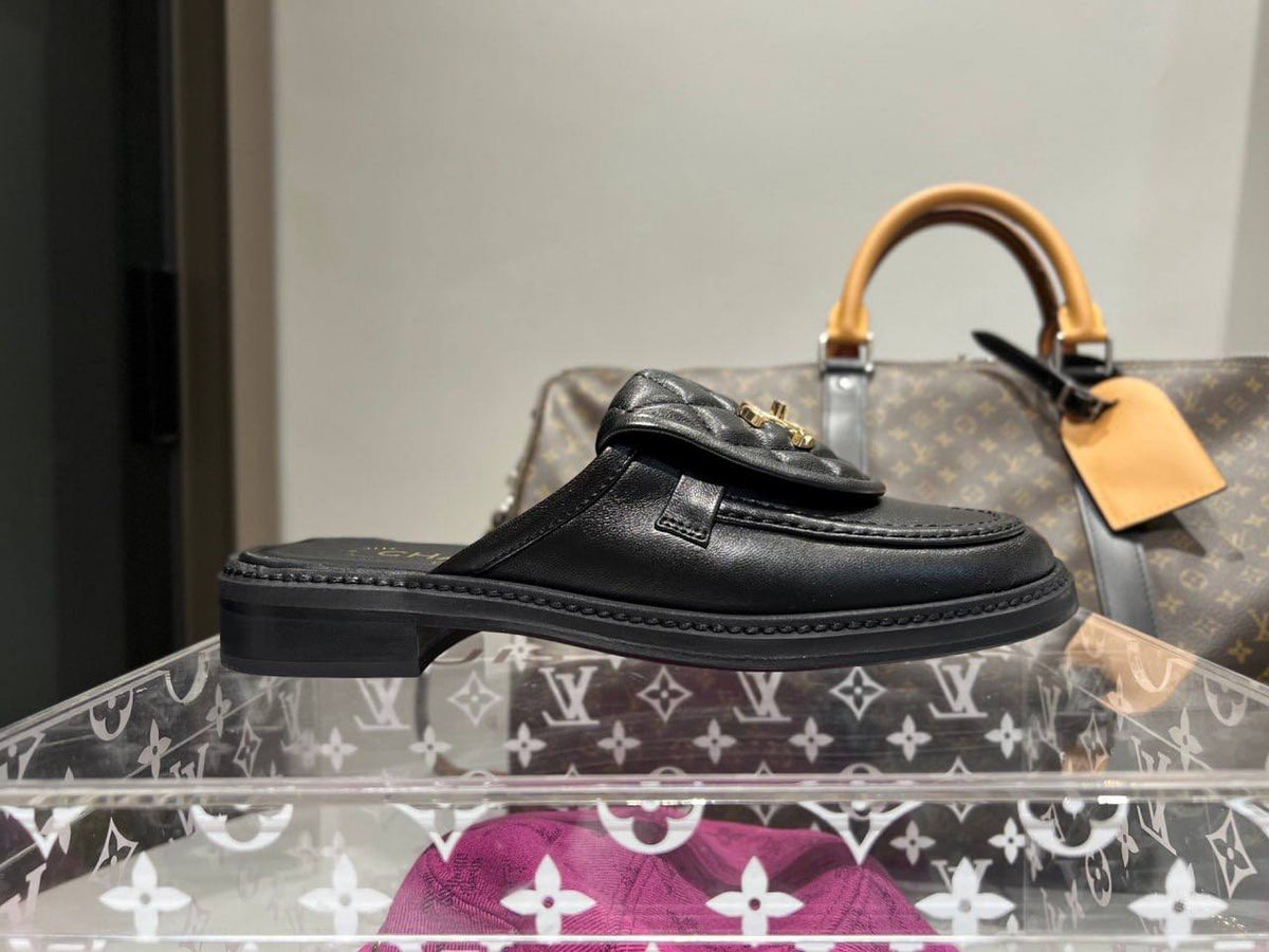 Mule Chanel en Vrai Cuir
