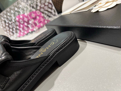 Mule Chanel en Vrai Cuir