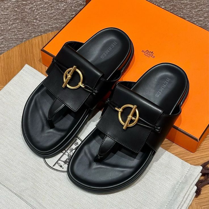 Sandale Hermès en Vrai Cuir