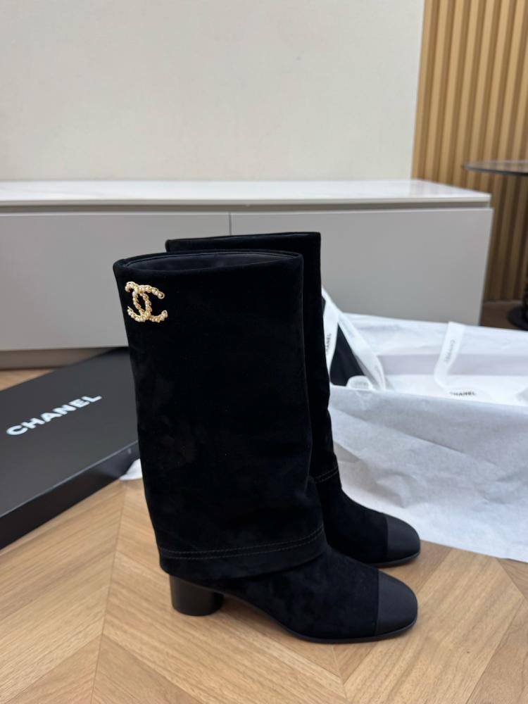 Botte Chanel de Luxe en Daim