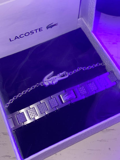Duo Bracelets Love Lacoste Inoxydable