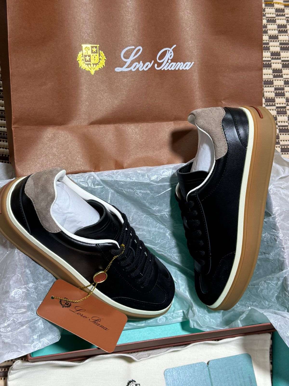 Sneakers Loro Piana en daim pour Homme
