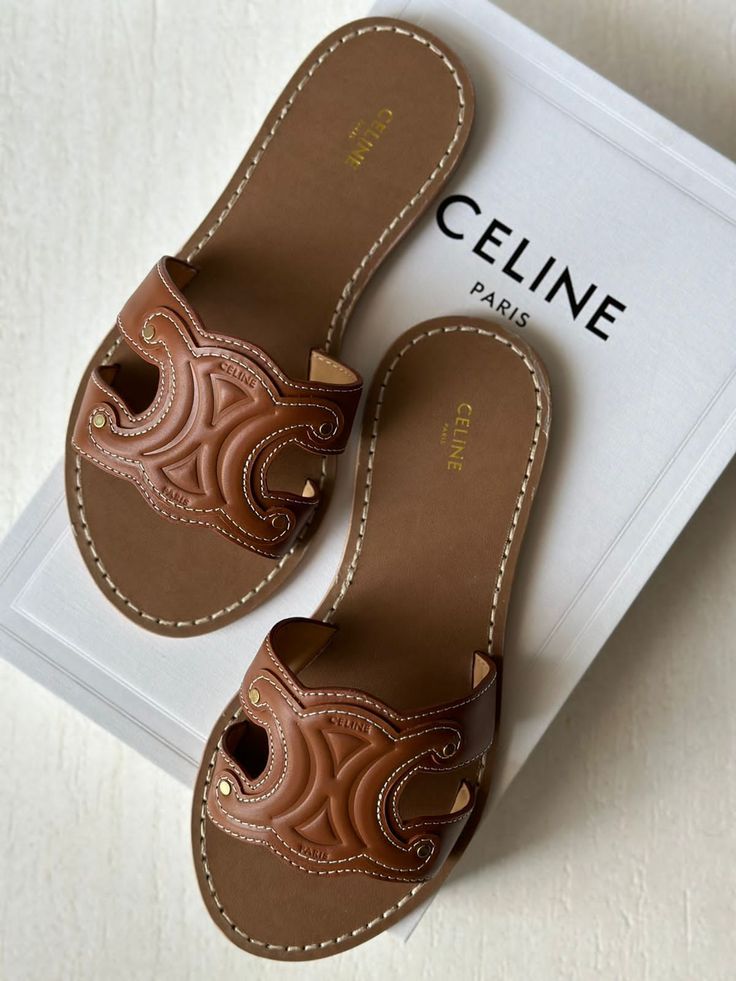 Sandale Cèline En Vrai Cuir CL8760