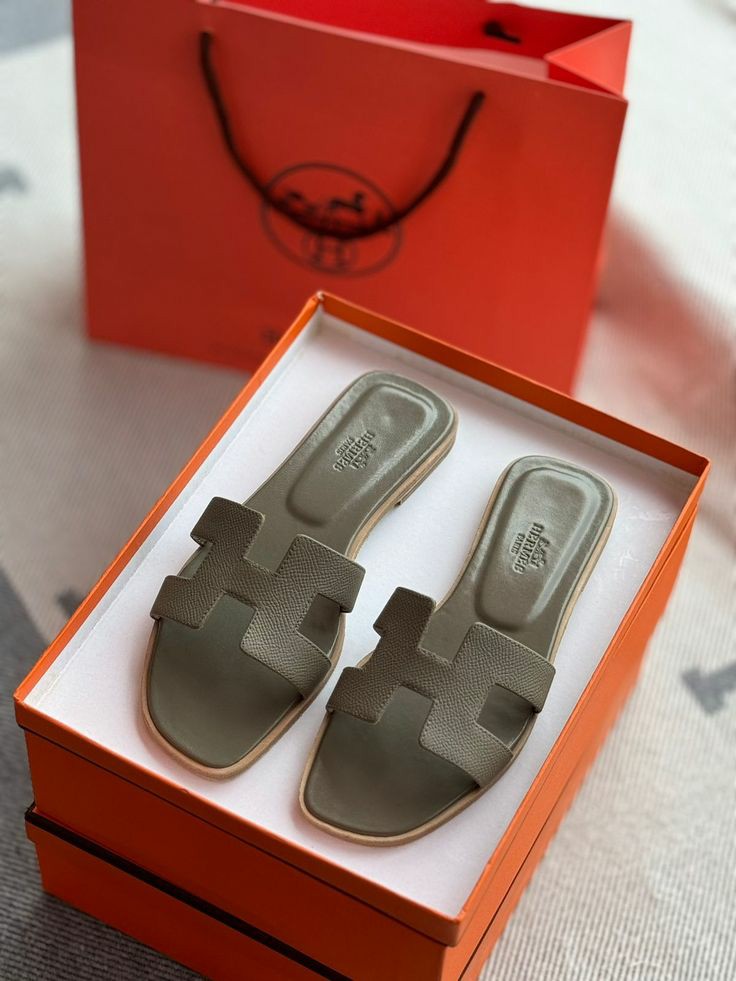 Sandale Hermès Oran En Vrai Cuir