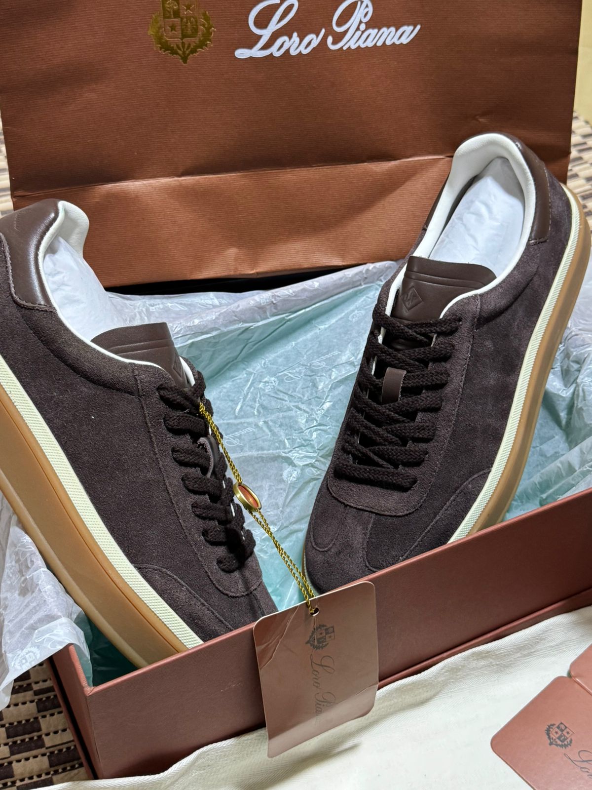 Sneakers Loro Piana en daim pour Homme
