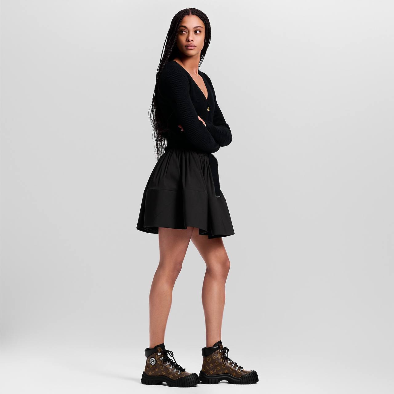 Bottine en Vrai Cuir Louis Vuitton