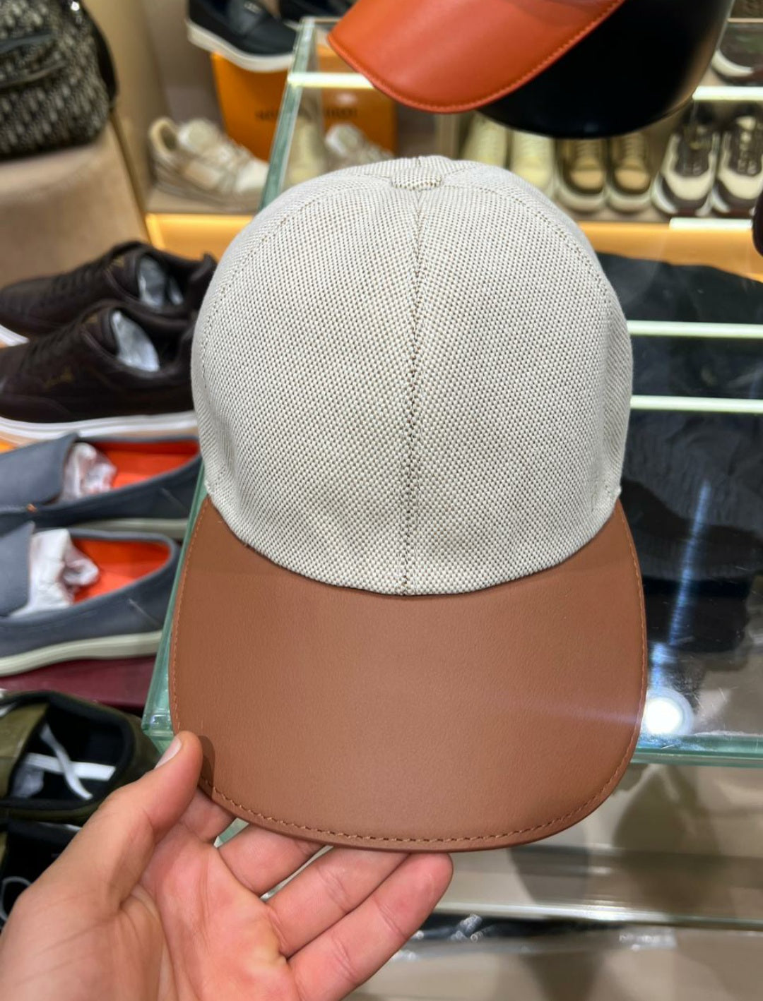Casquette Hermès en Cuir Couleurs