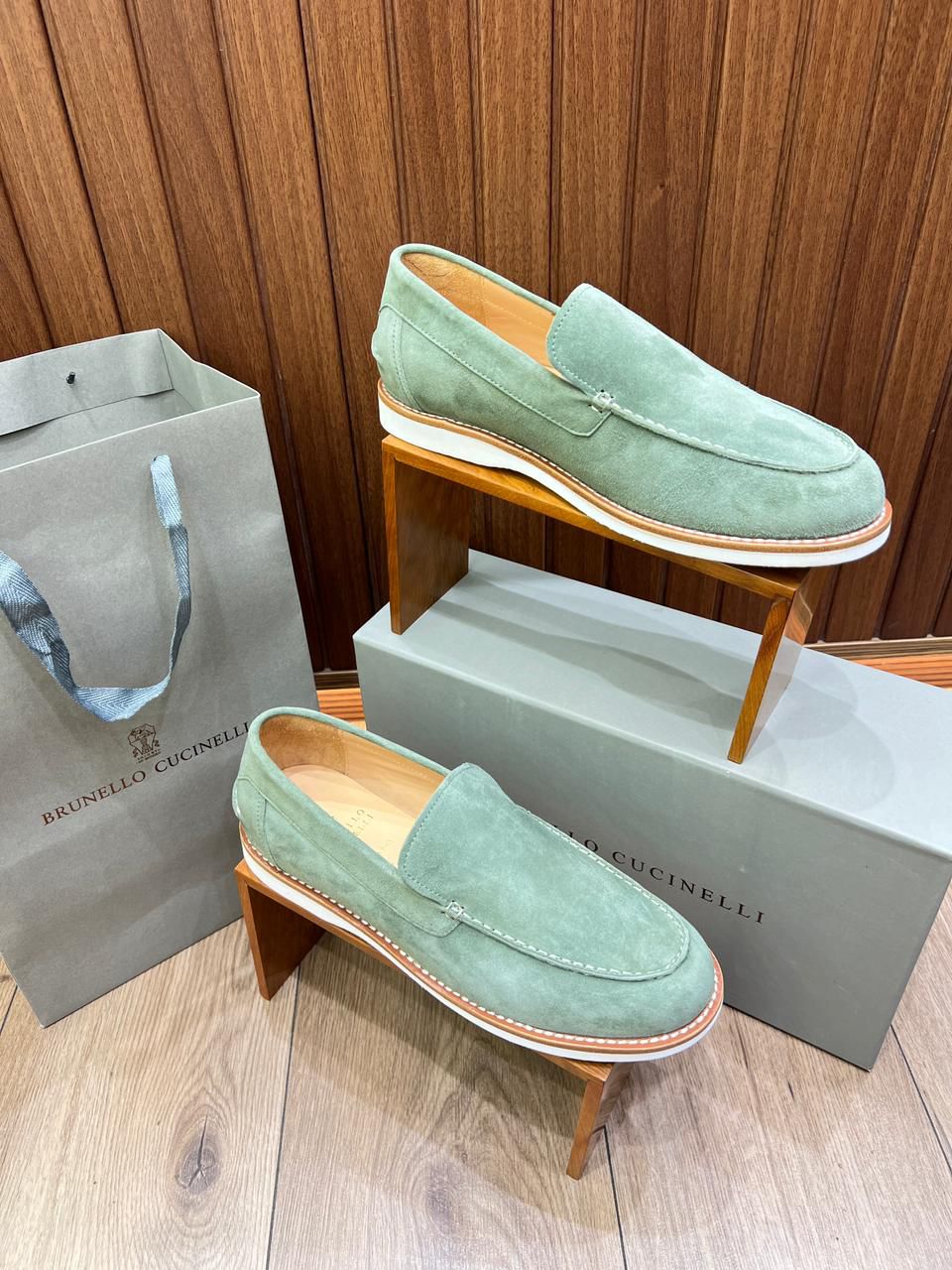 Mocassin Brunello Cucinelli en Daim