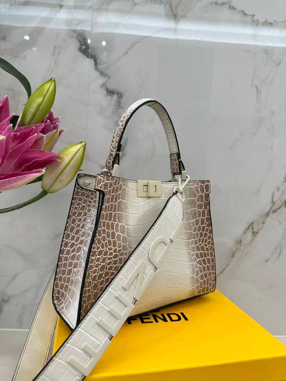 Sac de Luxe Fendi Croco En Couleurs