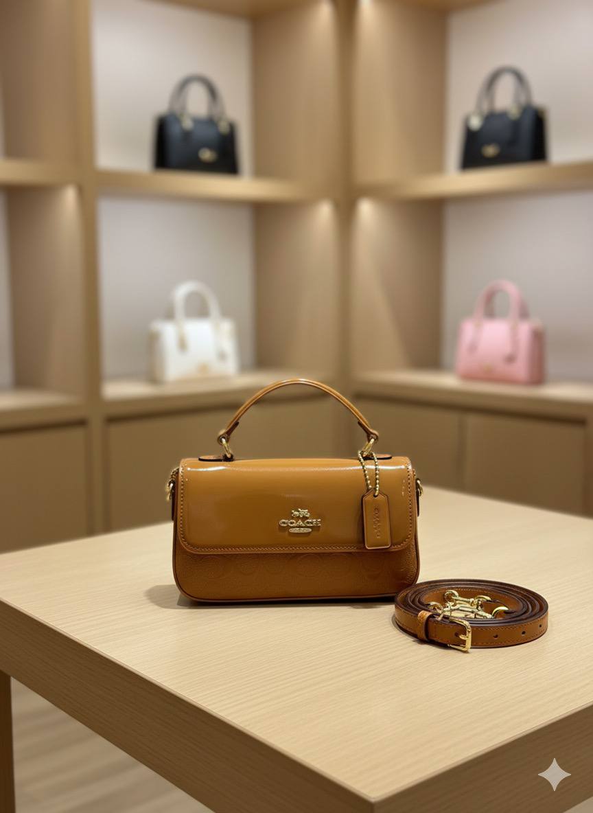 Sac Coach en Couleurs Vernis