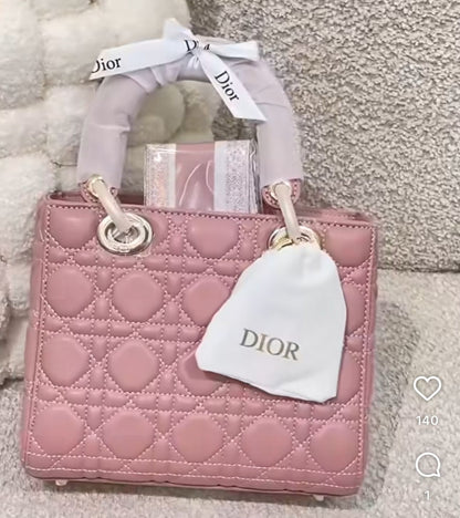 Sac Chic Christian Dior Lady Dior Cuir en Couleurs