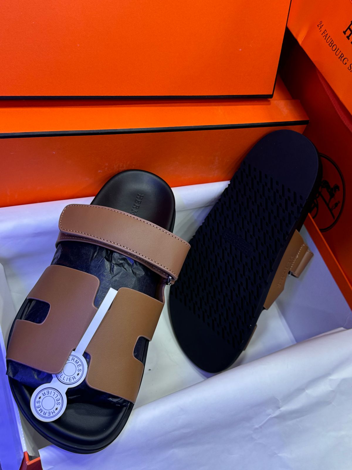 Sandale En Vrai Cuir Hermès Oran