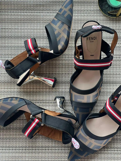 Sandale De Luxe Fendi en Couleurs