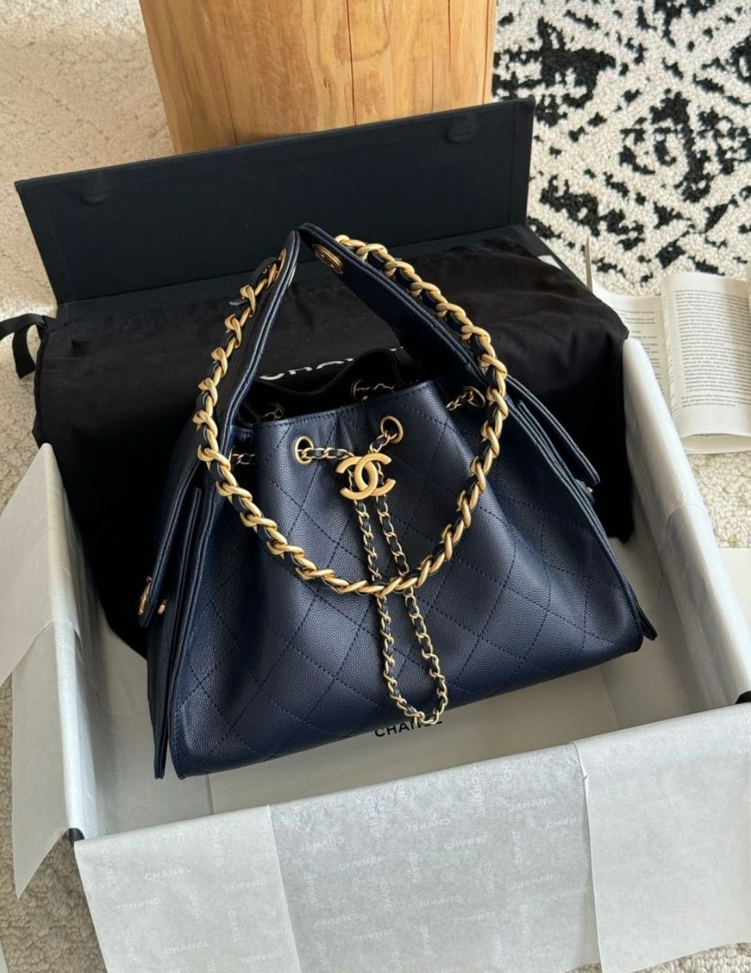 Sac de Luxe Chanel 25 en Vrai Cuir