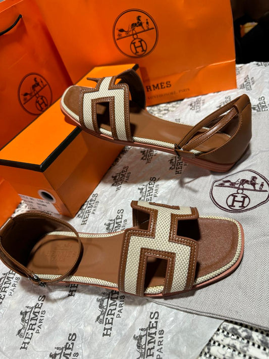 Sandales Hermès En Cuir