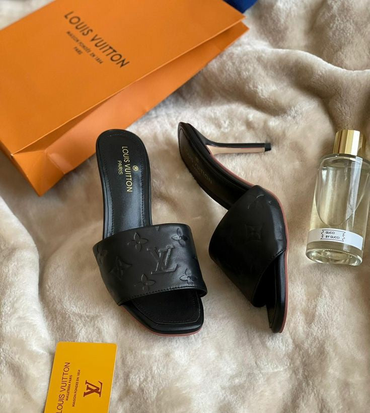 Sandale Louis Vuitton en Vrai Cuir à talon