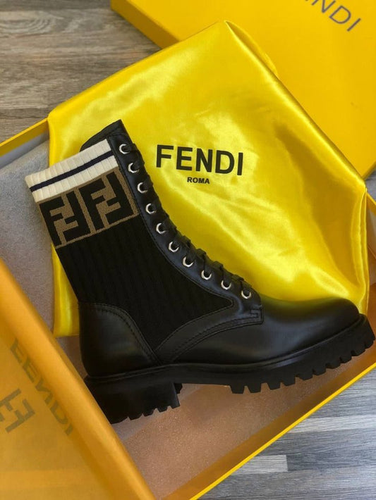 Bottine Fendi en Vrai Cuir