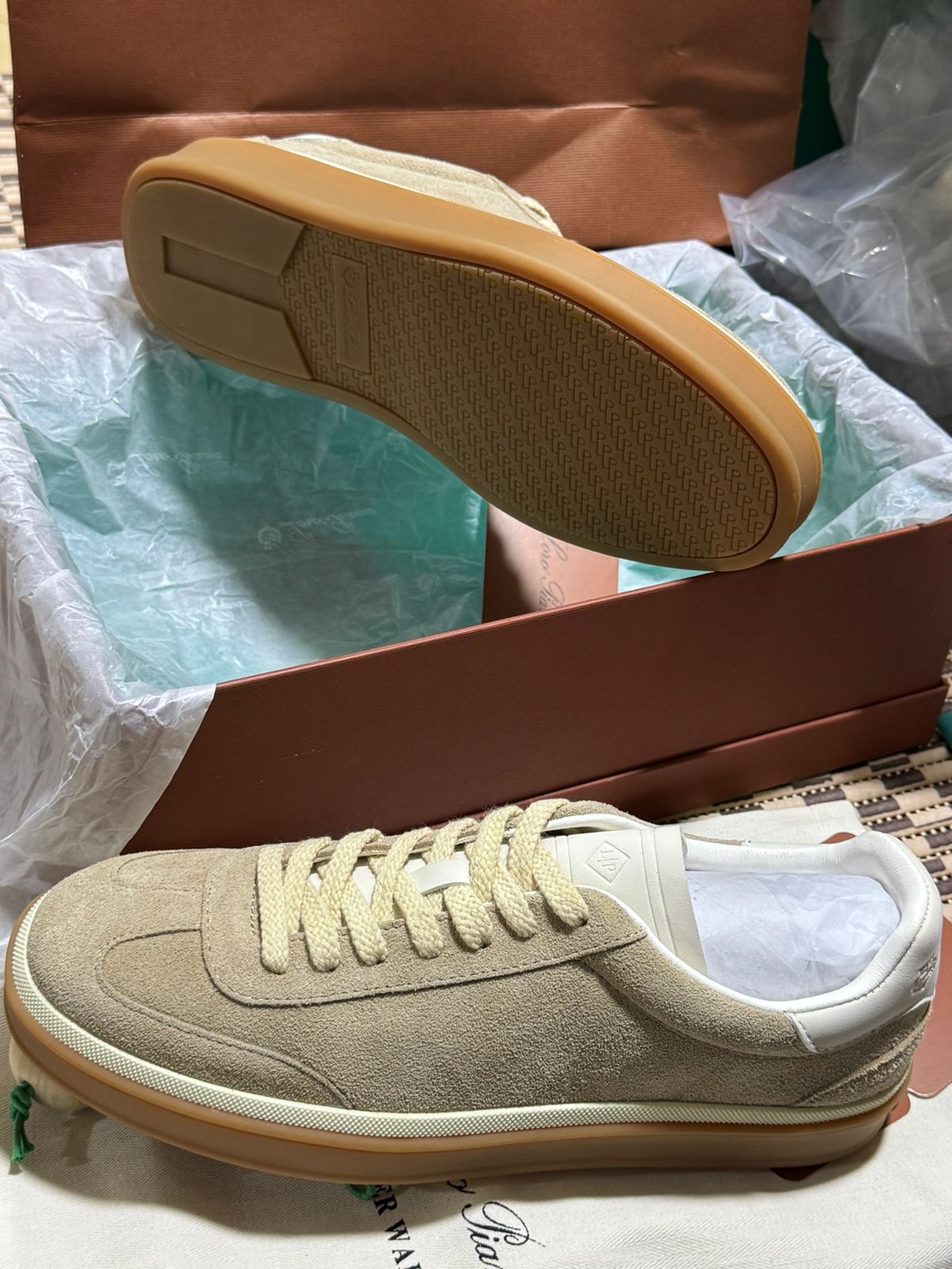 Sneakers Loro Piana en daim pour Homme