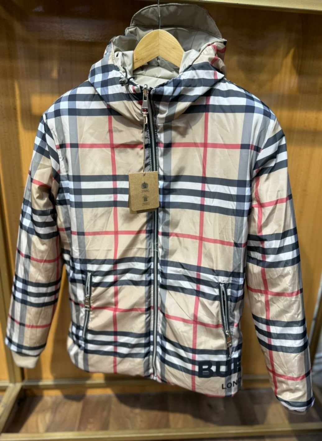 Bomber Burberry a Cappuchon