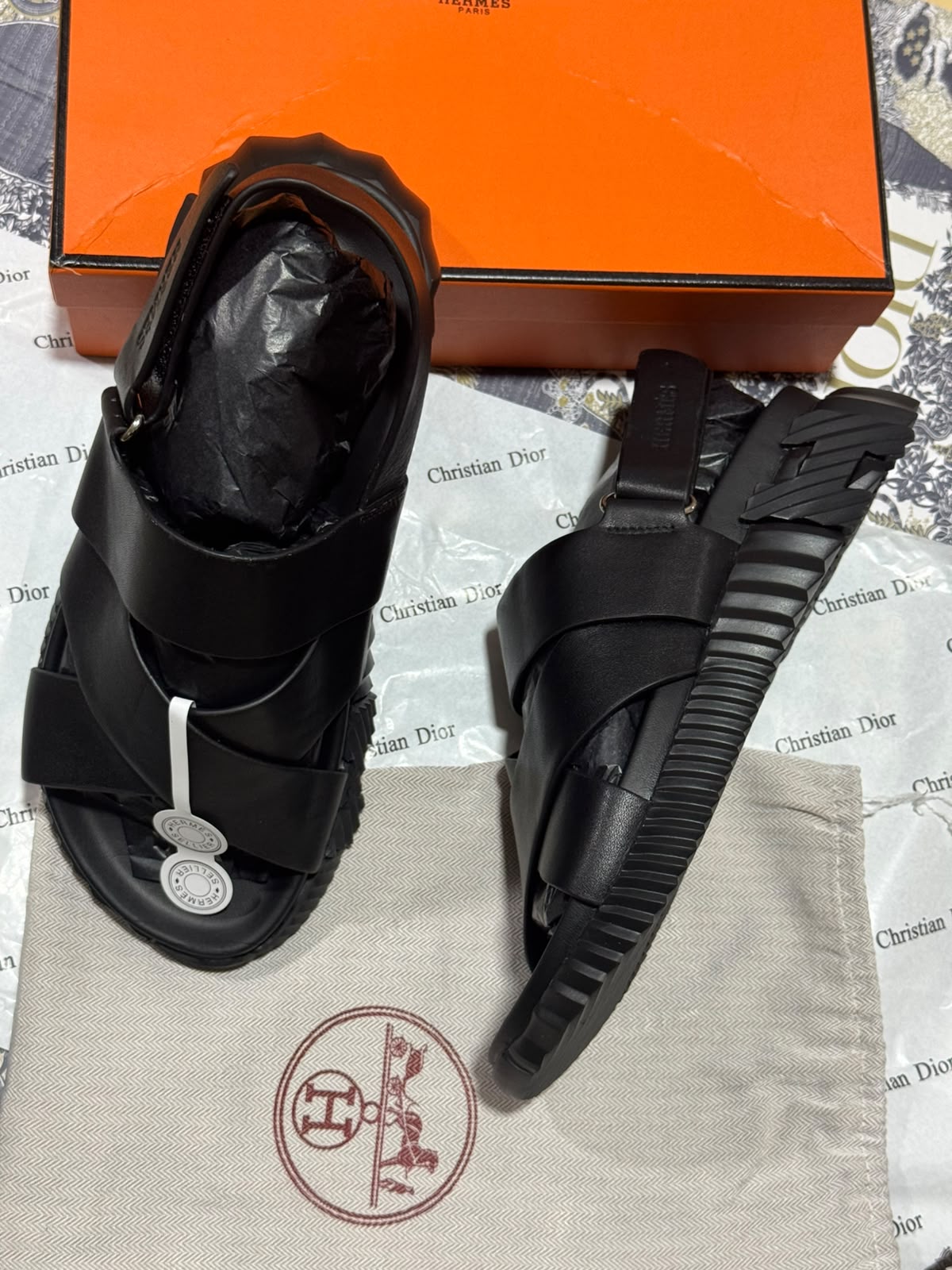 Sandale Hermès en Vrai Cuir