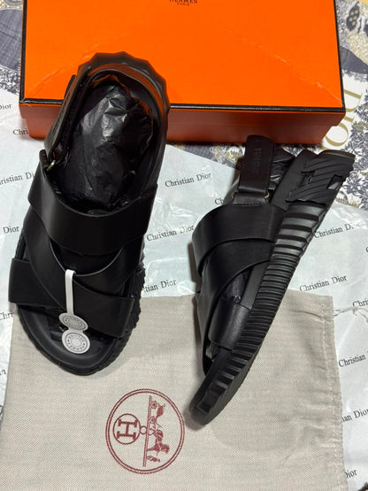 Sandale Hermès en Vrai Cuir