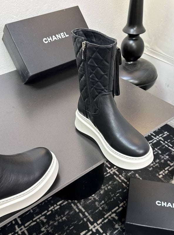 Bottine en Vrai Cuir Chanel