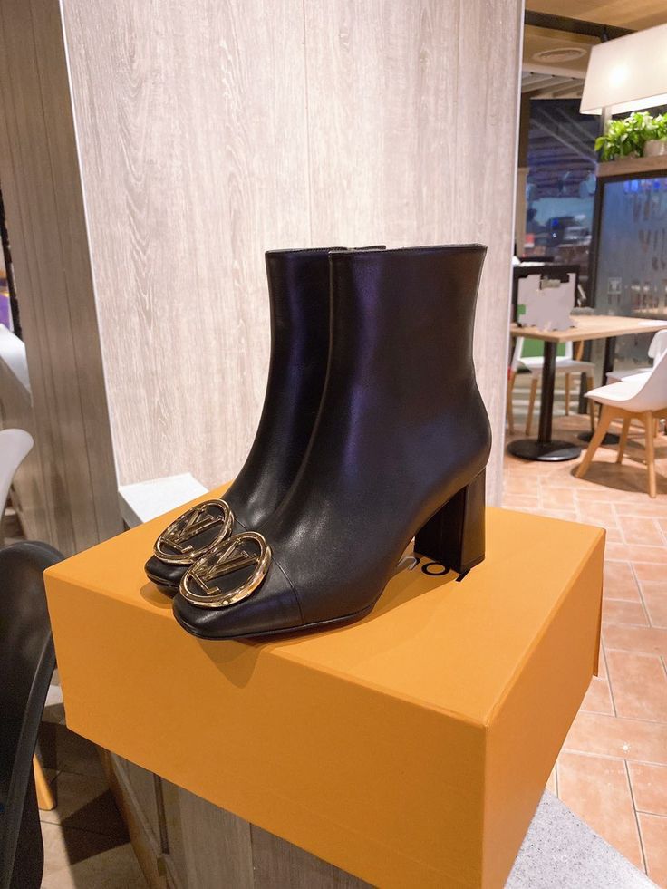 Bottine en Vrai Cuir Louis Vuitton