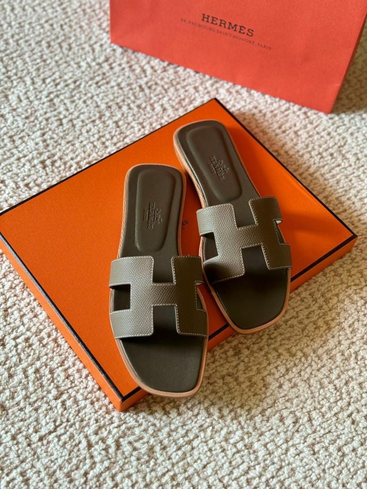 Sandale Hermès Oran En Vrai Cuir