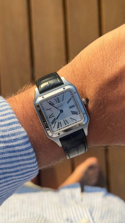 Montre Cartier Santos Dumont a Bracelet Cuir