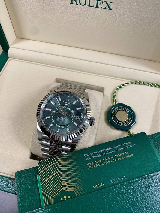 Montre Rolex Sky Dweller Édition Cadran Vert