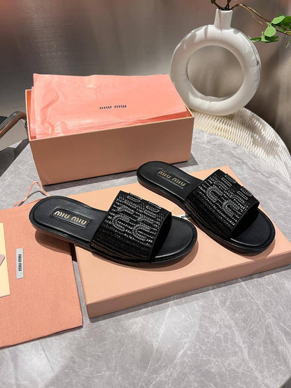 Sandale Miu Miu en Vrai Cuir