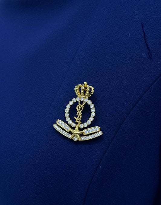 Broche Yves Saint Laurent Pilote Inoxydable