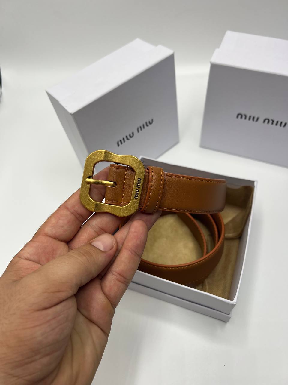 Ceinture Miu Miu a boucle Carré