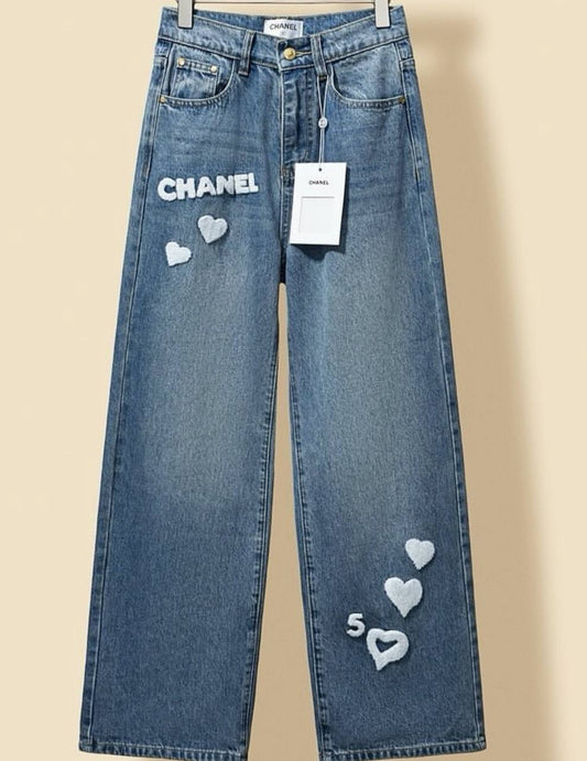 Pantalon Bleue Jean Chanel N5