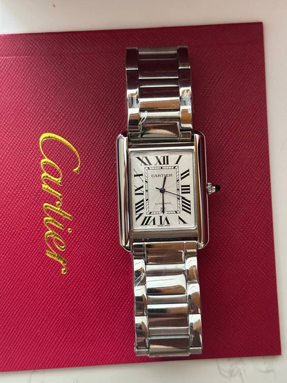 Montre Cartier Tank Homme Acier
