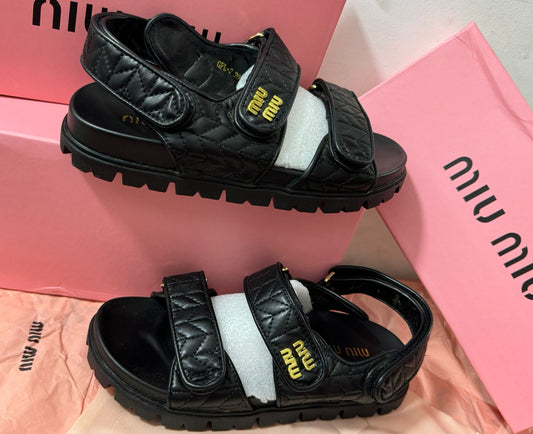 Sandales Miu Miu En Cuir