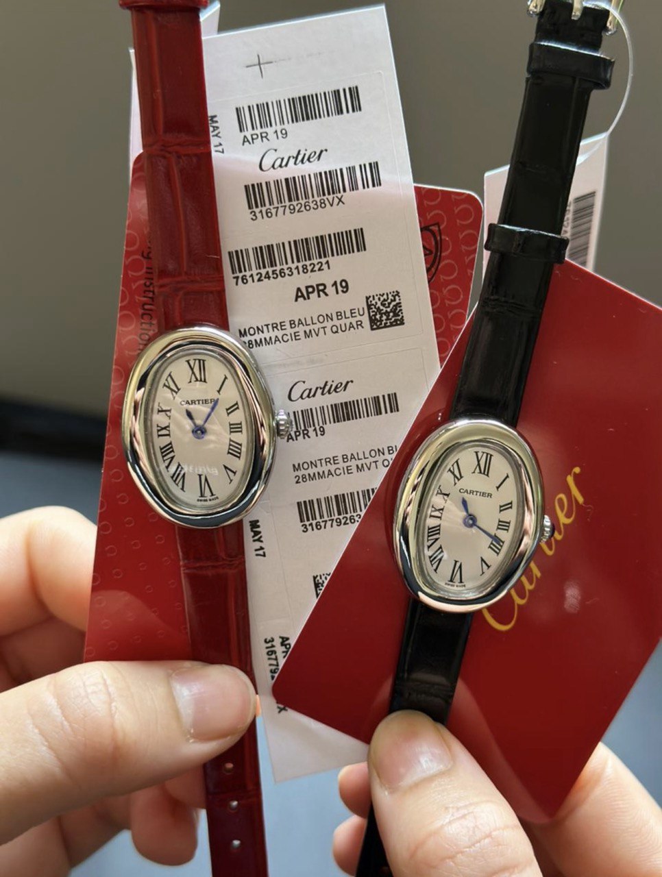 Montre Cartier Baignoire A Bracelet Cuir