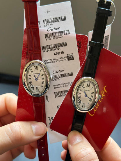 Montre Cartier Baignoire A Bracelet Cuir