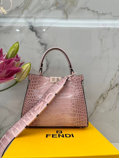 Sac de Luxe Fendi Croco En Couleurs