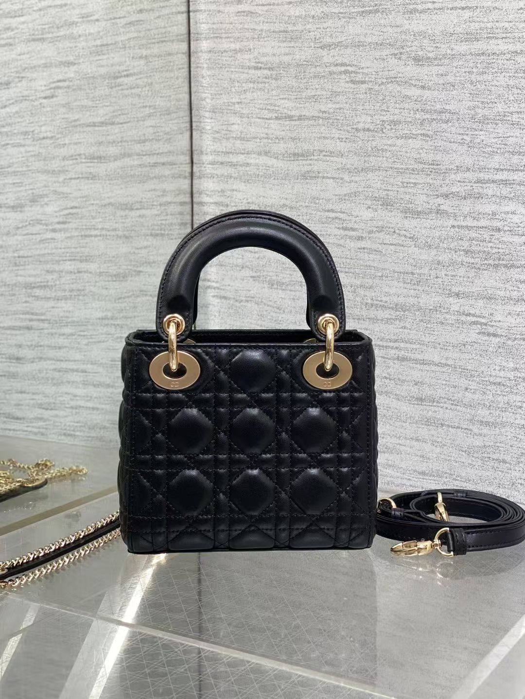 Sac Christian Dior Lady Dior en Vrai Cuir