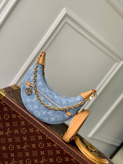 Sac en Cuir & Denim jean Louis Vuitton Monogram