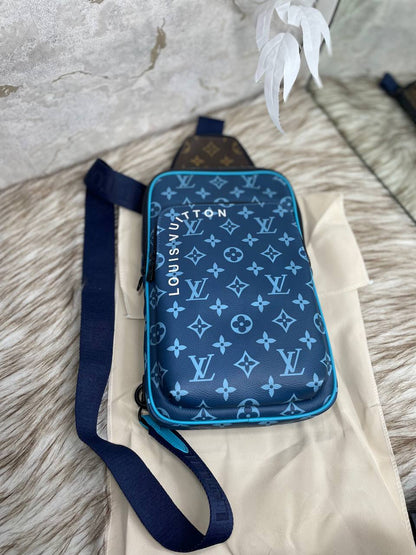 Sac a dos Bleu Louis Vuitton en Vrai Cuir
