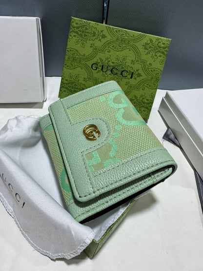 Porte Feuille Gucci en Cuir Avec Boite
