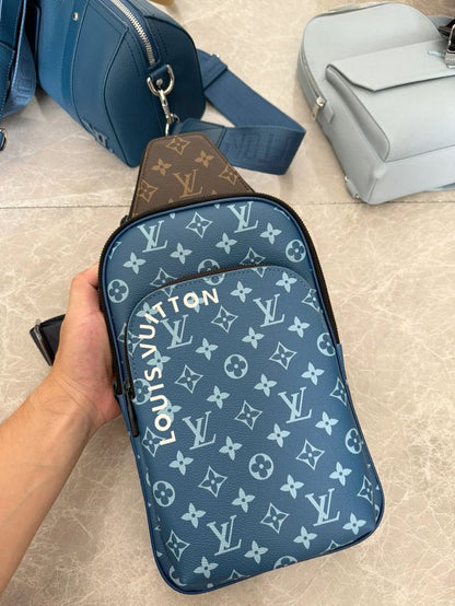 Sac a dos Bleu Louis Vuitton en Vrai Cuir