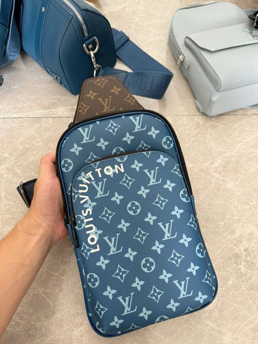 Sac a dos Bleu Louis Vuitton en Vrai Cuir
