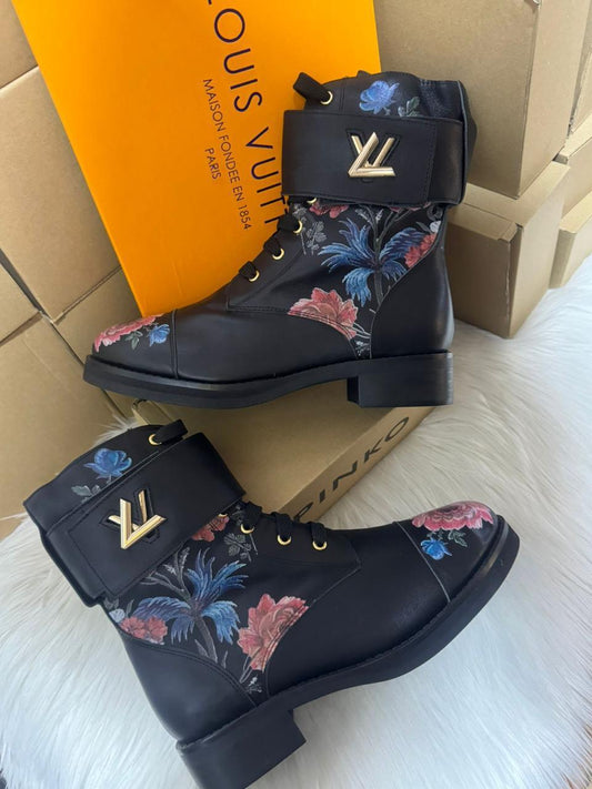 Bottine Louis Vuitton en Cuir Imprimé