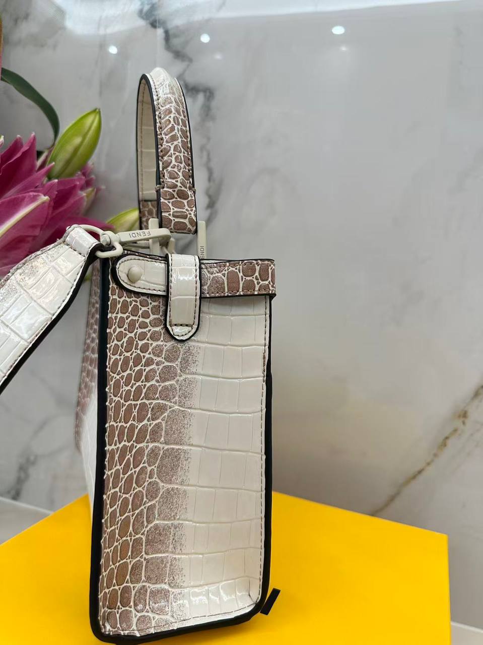 Sac de Luxe Fendi Croco En Couleurs