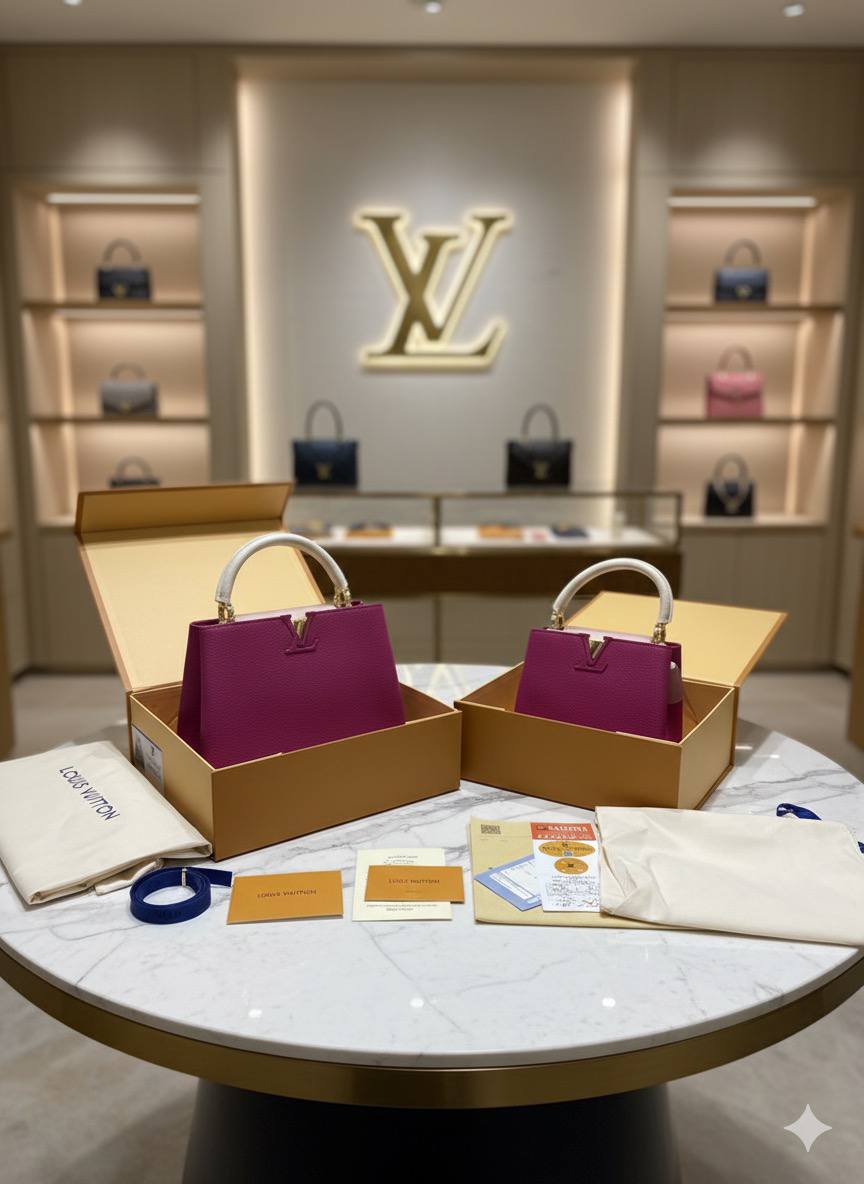 Sac Louis Vuitton Cappucine Cuir