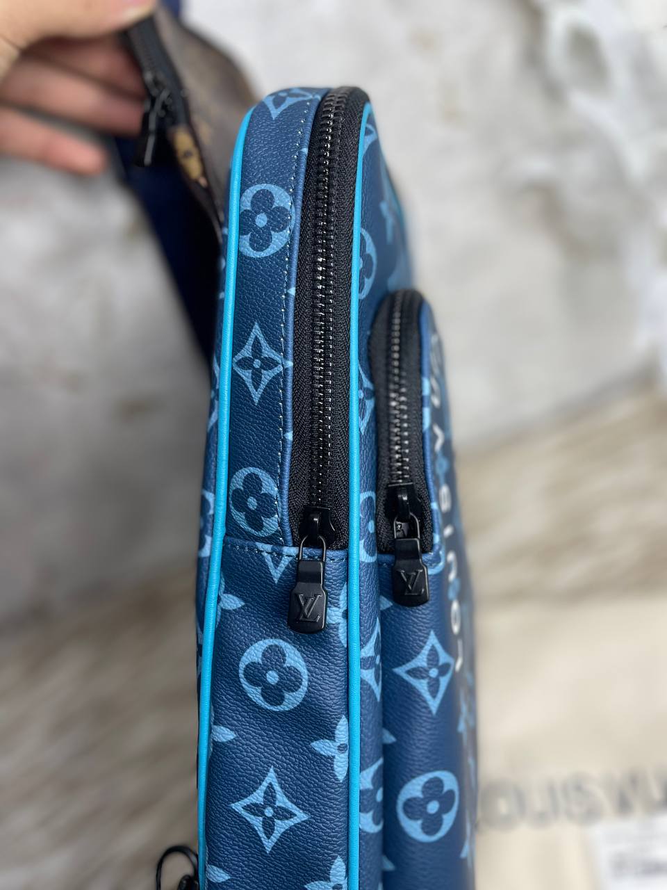 Sac a dos Bleu Louis Vuitton en Vrai Cuir